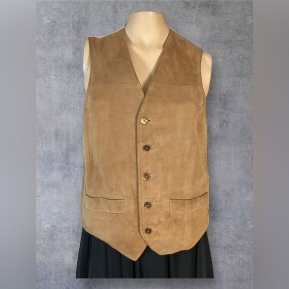 Vintage Cresco Suede Leather Vest - Picture 1 of 11